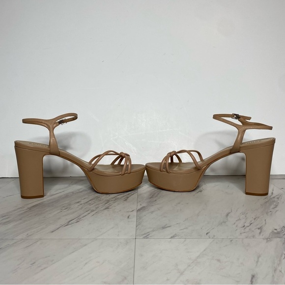 Schutz Kelsie Platform Tan Heeled Sandal 11B - Picture 5 of 14